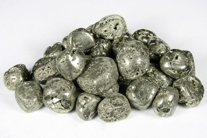 Tumbled Pyrite (Fool's Gold) Stones - Photo 1